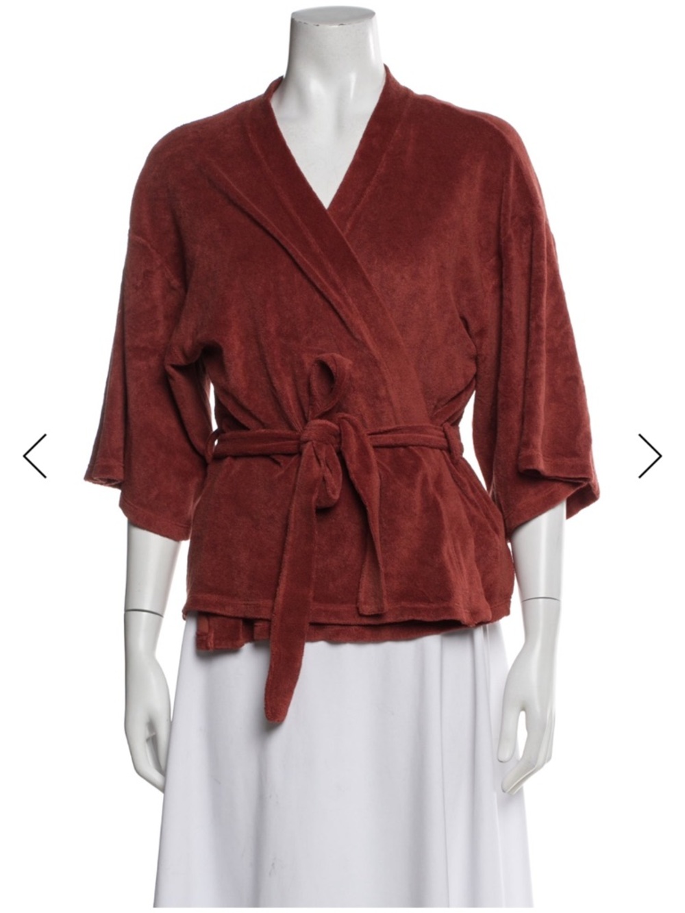 Suzie Kondi Terry Malsori Short Robe - Kinna Brown - Picture 3 of 7